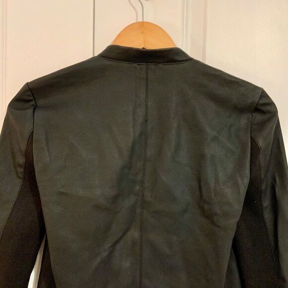 ASOS Vero Moda Black Faux Leather Open Jacket XS - Picture 8 of 9